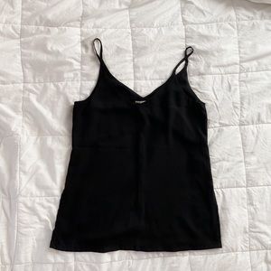 Black Skinny Strap Tank Top
